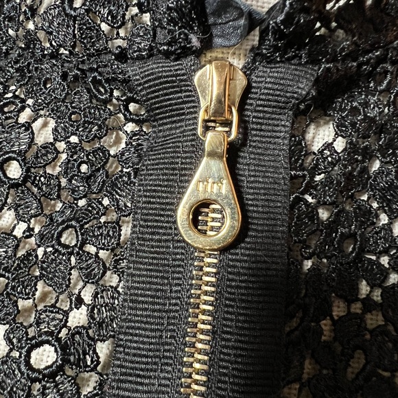 Erdem Floral Print and Lace Collar Dress with Gold Zipper Designer - Picture 2 of 2